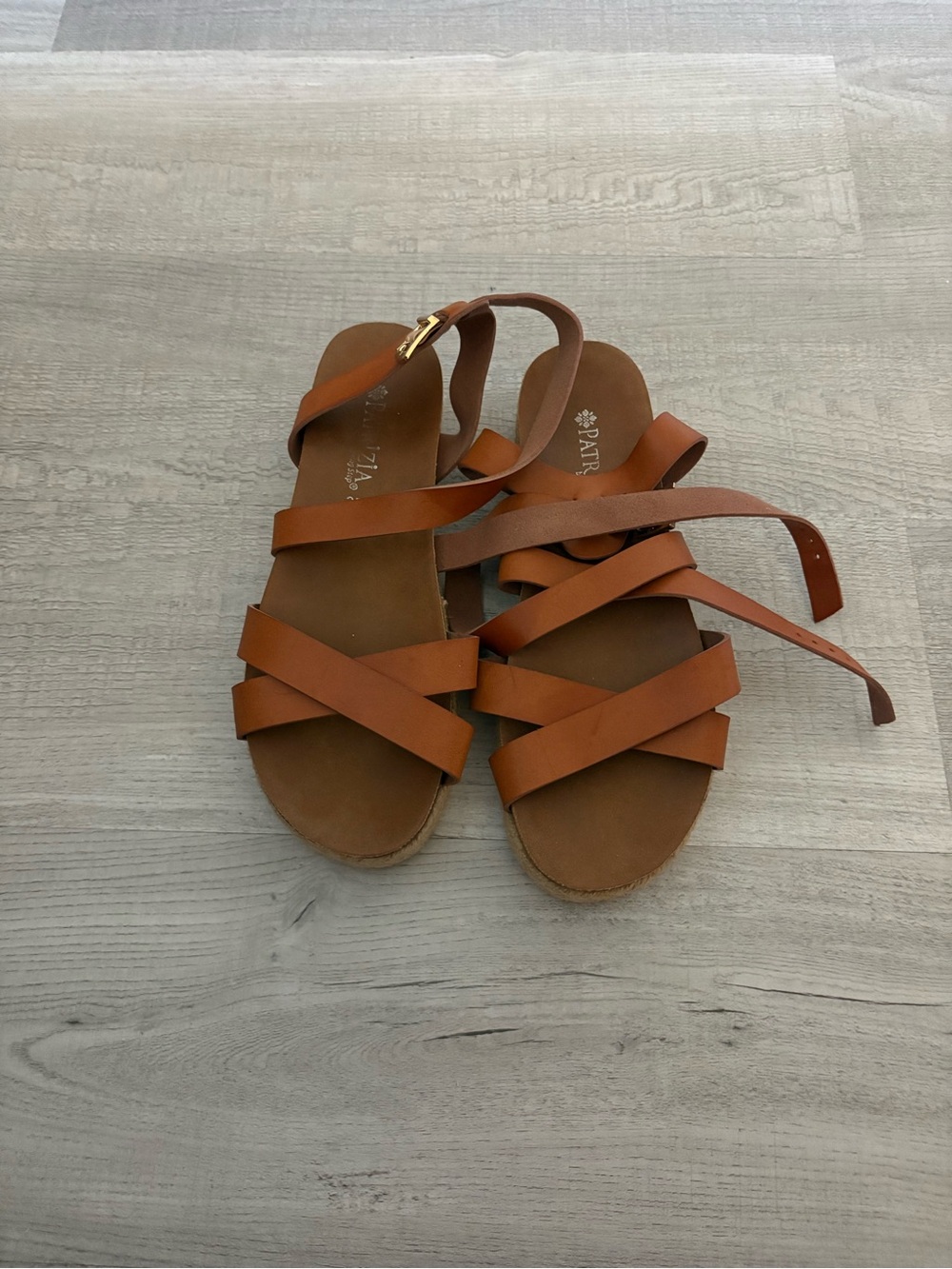 Patrizia Women's Strappy Ankle-Tie Sandals - Cognac